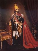 Maujdar Khan Hyderabad Nawab Sir Mahbub Ali Khan Bahadur Fateh Jung of Hyderabad and Berar Germany oil painting artist